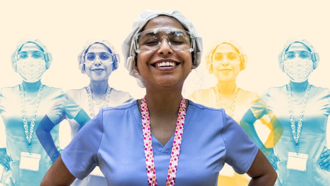 Illustration highlighting role of nurses at Baylor Scott & White Health