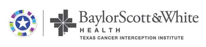 Texas Cancer Interception Institute and Baylor Scott & White Health logo lockup
