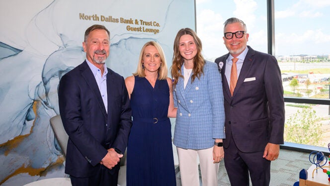 Photograph of donors and BSW Dallas Foundation staff at Frisco PGA