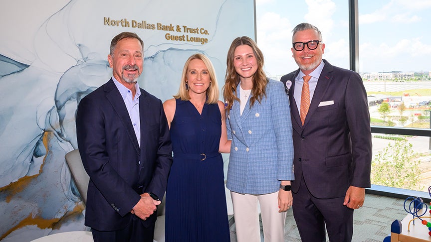 Photograph of donors and BSW Dallas Foundation staff at Frisco PGA