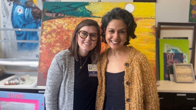 Photo of Ashley Jones and Farahana Kassam