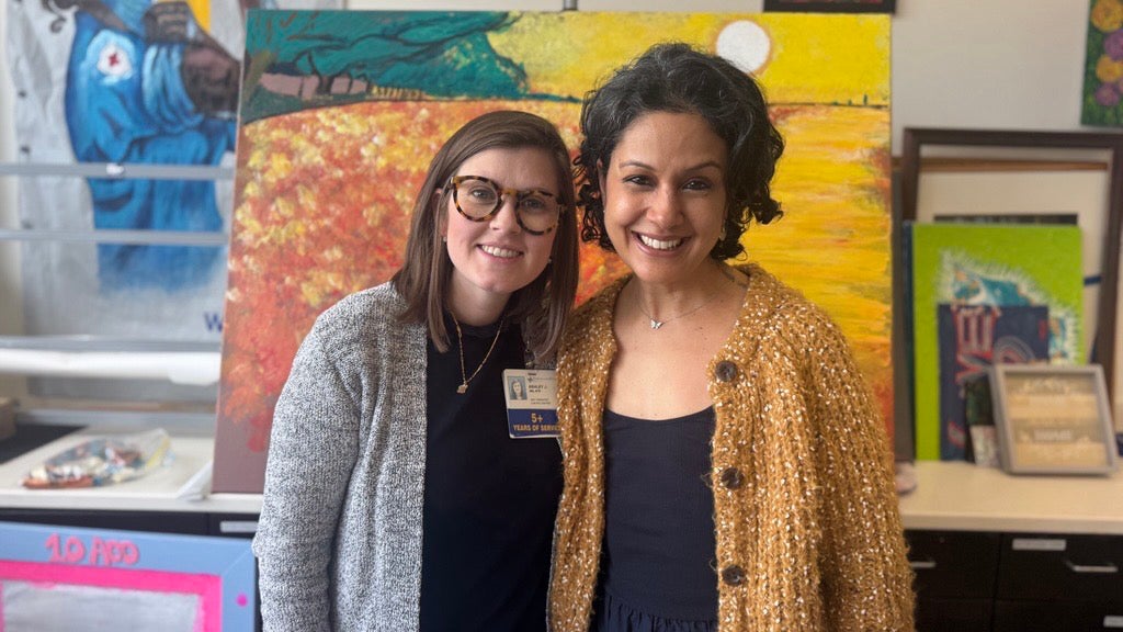 Photo of Ashley Jones and Farahana Kassam