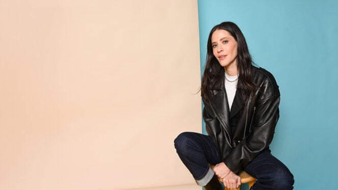 Jackie Tohn posing for a Celebrating Women portrait