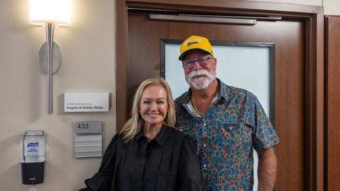 Photo of Angie and Bobby Glass, donors to Baylor Scott & White Medical Center - Waxahachie